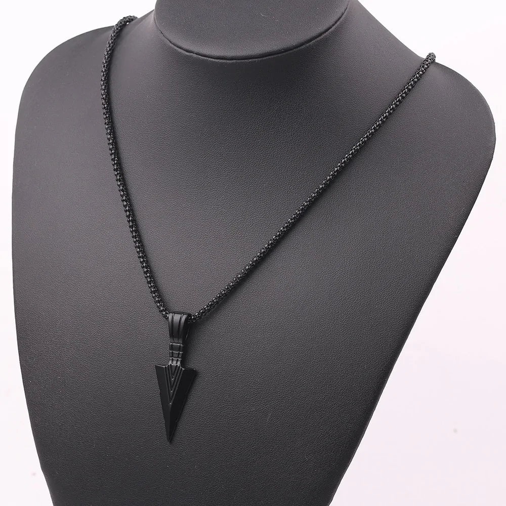 Metal Punk Cross Pendant Necklace