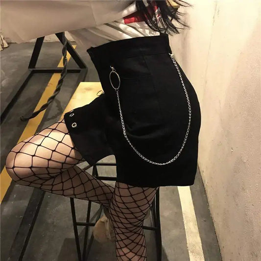 Gothic Punk Lady Tight Skirt