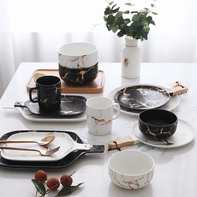 Elegant European Ceramic Dining Set