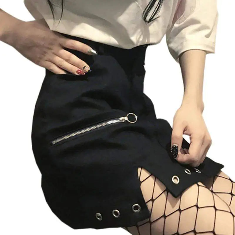 Gothic Punk Lady Tight Skirt